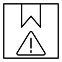 Delivery Warning Icon Style vector