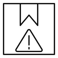 Delivery Warning Icon Style vector