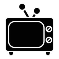 estilo de icono de televisión vector