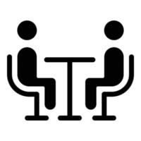 Interview Icon Style vector