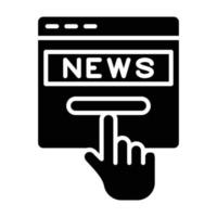 News Subscription Icon Style vector