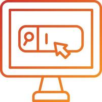 Online Search Icon Style vector