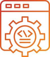 Web Development Icon Style vector