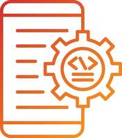 App Development Icon Style vector