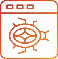 Website Bug Icon Style vector