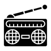 estilo de icono de radio vector