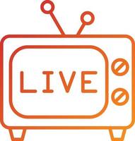 Live Broadcast Icon Style vector