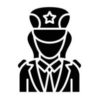 Captain Icon Style vector