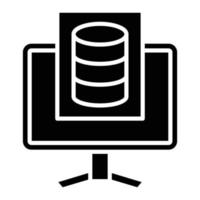 Study Database Icon Style vector