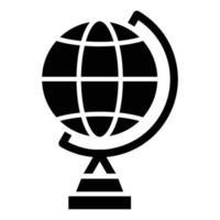 Globe Stand Icon Style vector