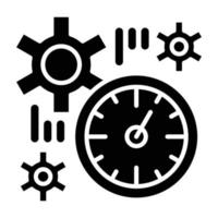 estilo de icono de plan de tiempo vector