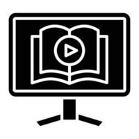 Video Tutorial Icon Style vector