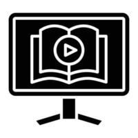 Video Tutorial Icon Style vector