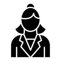 Female Teacher Icon Style vector