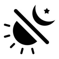 Day and Night Icon Style vector