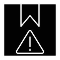 Delivery Warning Icon Style vector