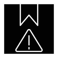 Delivery Warning Icon Style vector