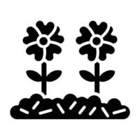 Flower Plantation Icon Style vector