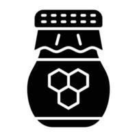 Honey Jar Icon Style vector