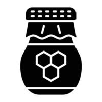 Honey Jar Icon Style vector