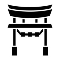 Torii Gate Icon Style vector