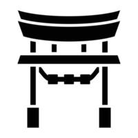 Torii Gate Icon Style vector