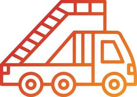 Ladder Truck Icon Style vector