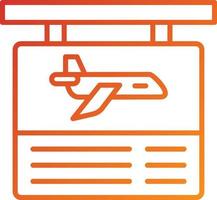 Flight Information Icon Style vector