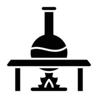 Bunsen Burner Icon Style vector