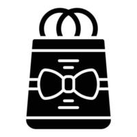 Gift Bag Icon Style vector