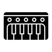 Piano keyboard Icon Style vector