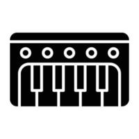 Piano keyboard Icon Style vector