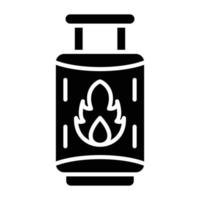 Gas Cylinder Icon Style vector