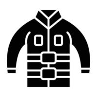 Firefighter Jacket Icon Style vector