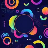 Background of Modern Abstract Circles vector