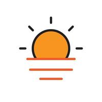 sunset vector for icon symbol web illustration