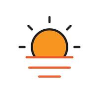 sunset vector for icon symbol web illustration