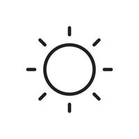 sun vector for icon symbol web illustration