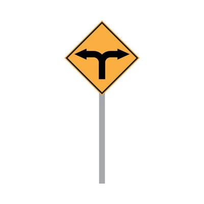 road sign vector for website symbol