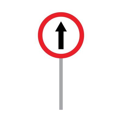 road sign vector for website symbol