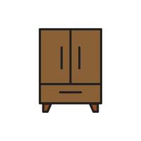 Cabinet wardrobe vector for website presentation, symbol
