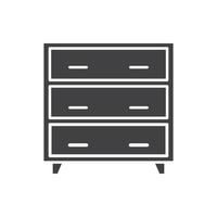 Cabinet wardrobe vector for website presentation symbol