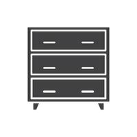 Cabinet wardrobe vector for website presentation symbol