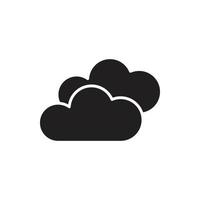 vector de tiempo de nube para ilustración web de símbolo de icono