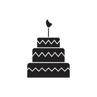 cake vector silhouette for website symbol icon