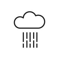 vector de tiempo de lluvia para ilustración web de símbolo de icono