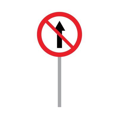 road sign vector for website symbol