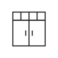 Cabinet wardrobe vector for website presentation symbol