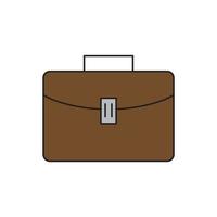 leather bag vector for symbol icon website presentation