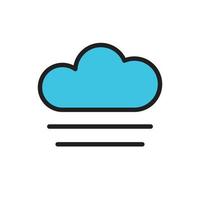 vector de nube para ilustración web de símbolo de icono